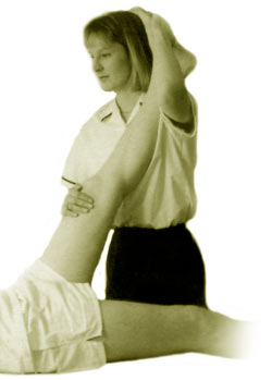 picture of physio working on patient